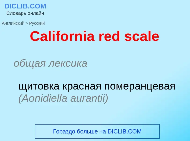 Μετάφραση του &#39California red scale&#39 σε Ρωσικά