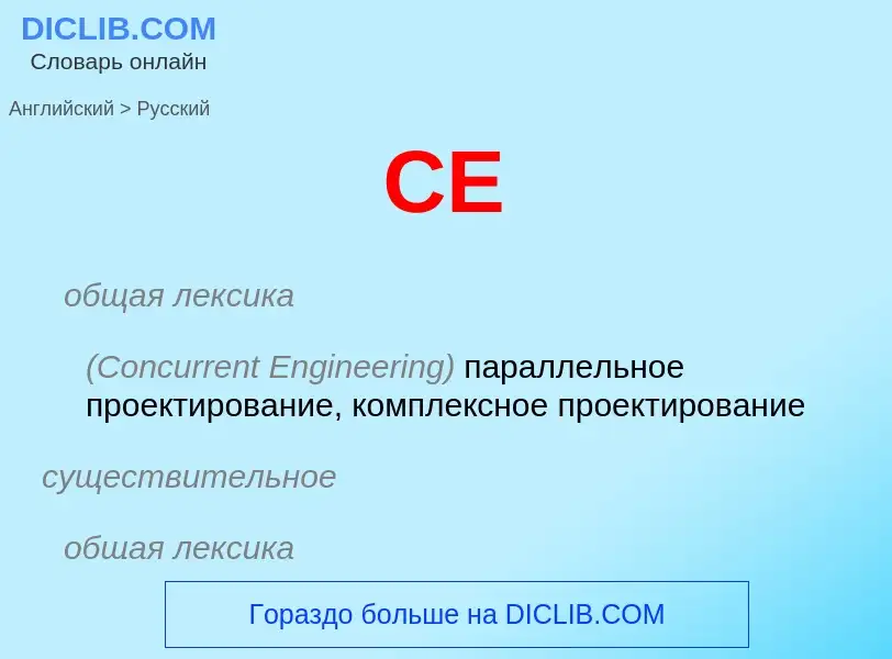 ¿Cómo se dice CE en Ruso? Traducción de &#39CE&#39 al Ruso