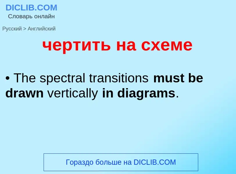 Μετάφραση του &#39чертить на схеме&#39 σε Αγγλικά