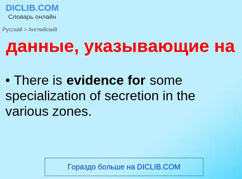 Μετάφραση του &#39данные, указывающие на&#39 σε Αγγλικά