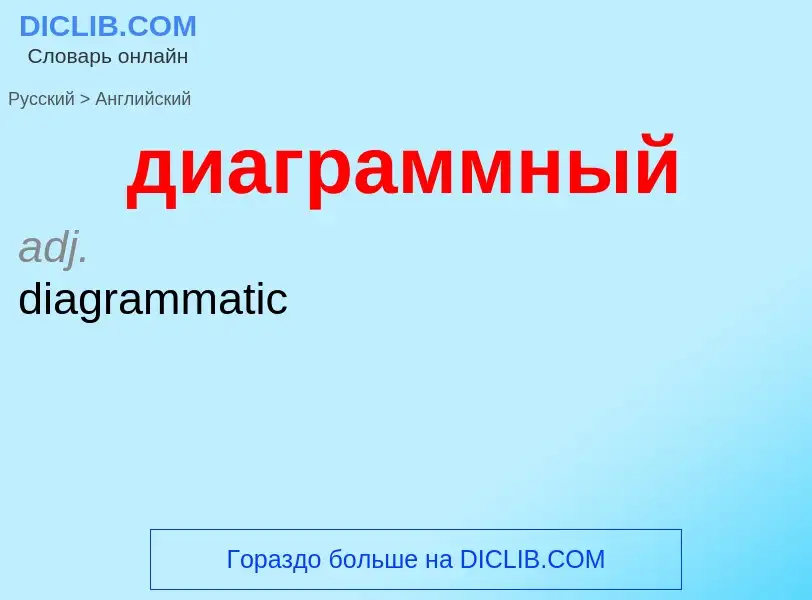 What is the إنجليزي for диаграммный? Translation of &#39диаграммный&#39 to إنجليزي