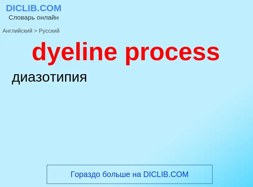 Vertaling van &#39dyeline process&#39 naar Russisch