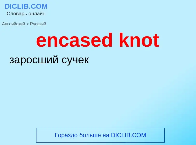 Μετάφραση του &#39encased knot&#39 σε Ρωσικά