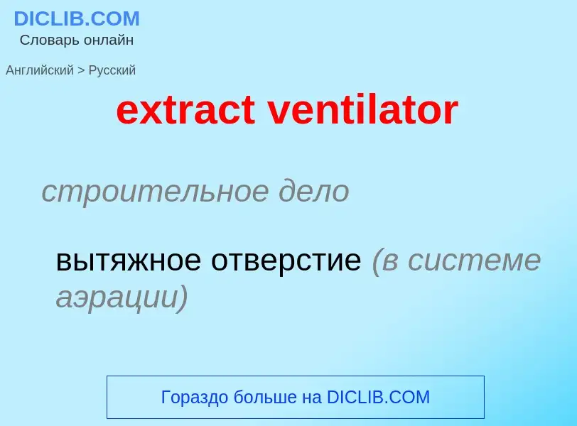 Μετάφραση του &#39extract ventilator&#39 σε Ρωσικά