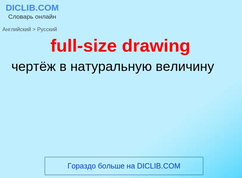 Vertaling van &#39full-size drawing&#39 naar Russisch