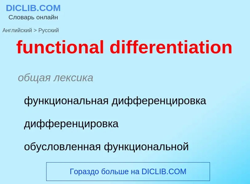 Μετάφραση του &#39functional differentiation&#39 σε Ρωσικά