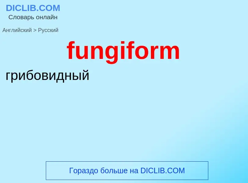 Μετάφραση του &#39fungiform&#39 σε Ρωσικά