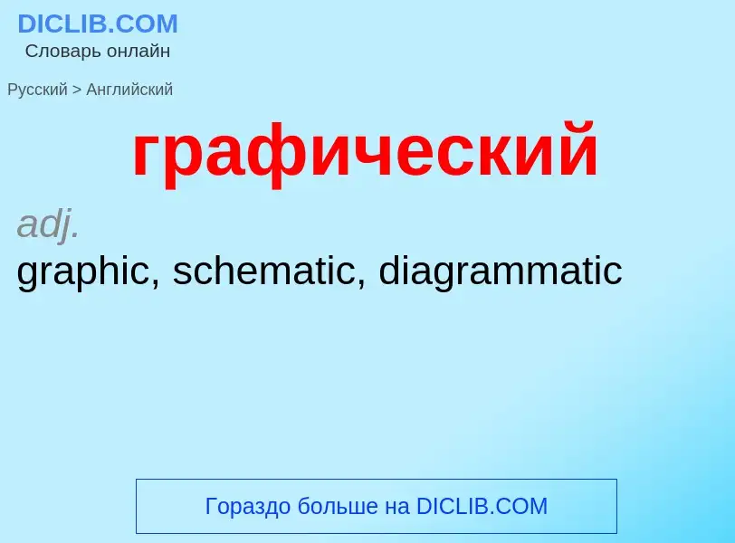 Как переводится графический на Английский язык