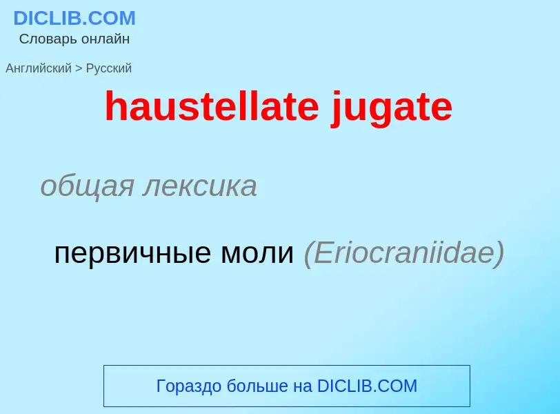 Μετάφραση του &#39haustellate jugate&#39 σε Ρωσικά