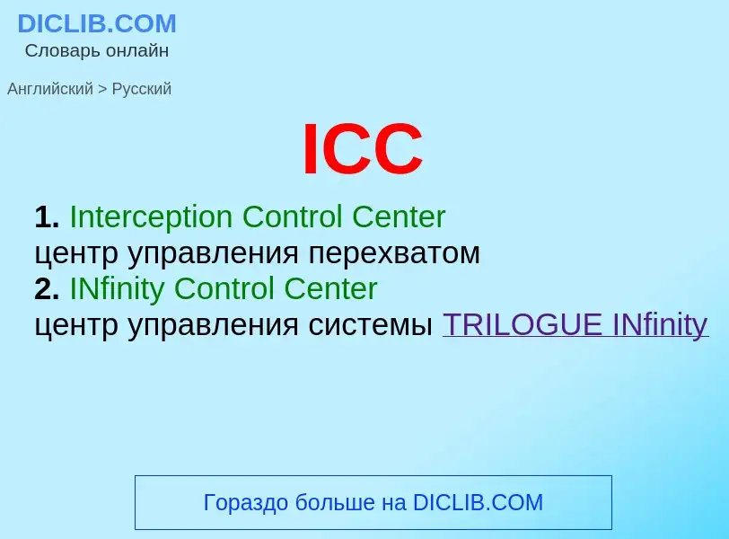 What is the Russian for ICC? Translation of &#39ICC&#39 to Russian