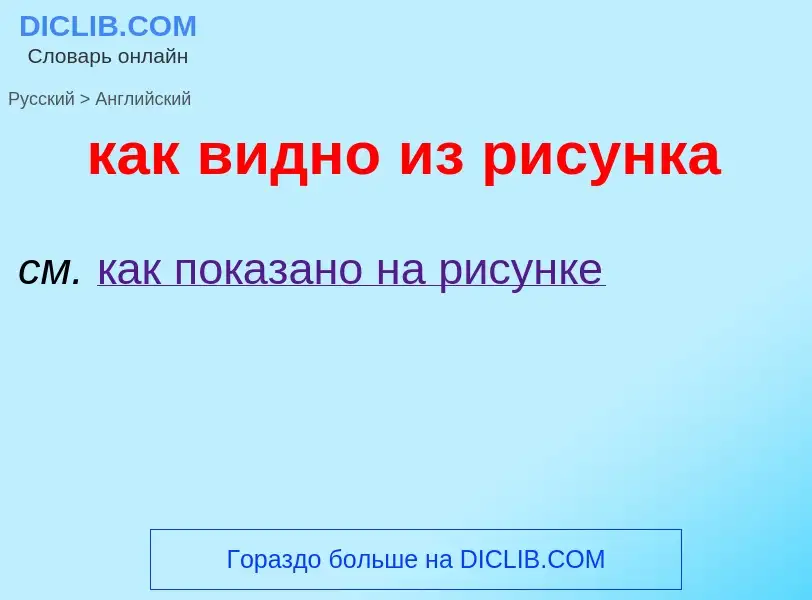 Μετάφραση του &#39как видно из рисунка&#39 σε Αγγλικά