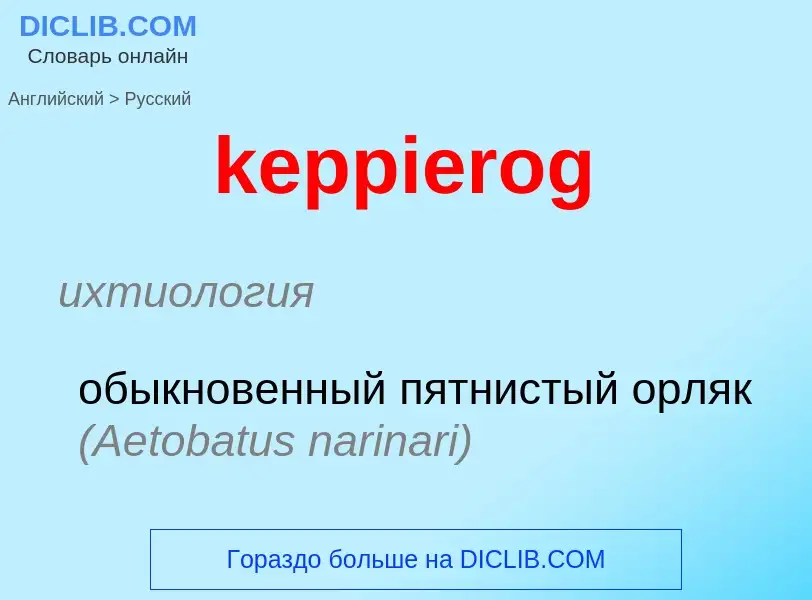 ¿Cómo se dice keppierog en Ruso? Traducción de &#39keppierog&#39 al Ruso