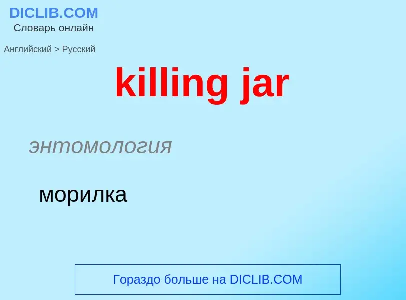 Как переводится killing jar на Русский язык