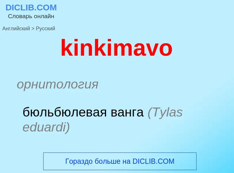 Как переводится kinkimavo на Русский язык