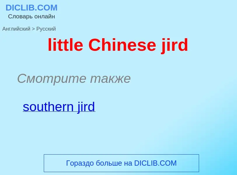 ¿Cómo se dice little Chinese jird en Ruso? Traducción de &#39little Chinese jird&#39 al Ruso