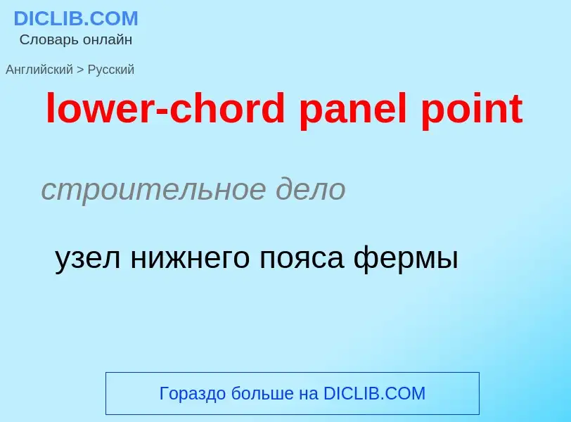 Μετάφραση του &#39lower-chord panel point&#39 σε Ρωσικά