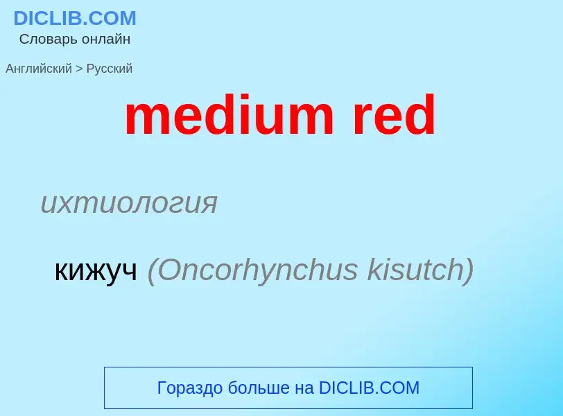 What is the Russian for medium red? Translation of &#39medium red&#39 to Russian