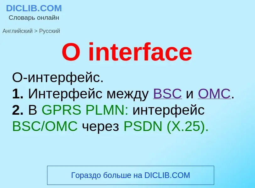 Μετάφραση του &#39O interface&#39 σε Ρωσικά