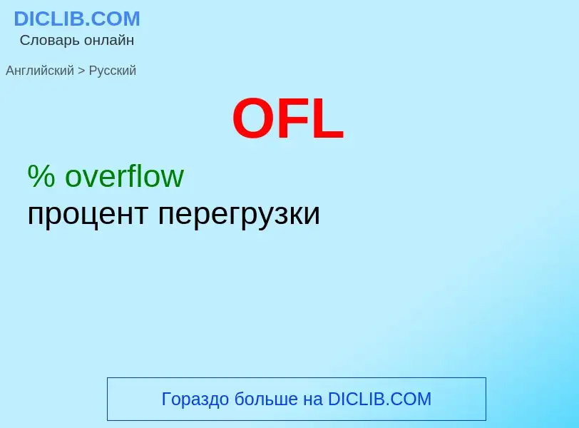 Μετάφραση του &#39OFL&#39 σε Ρωσικά