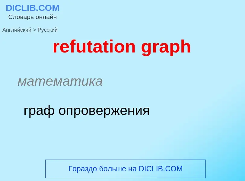 Μετάφραση του &#39refutation graph&#39 σε Ρωσικά