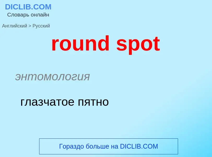 Как переводится round spot на Русский язык