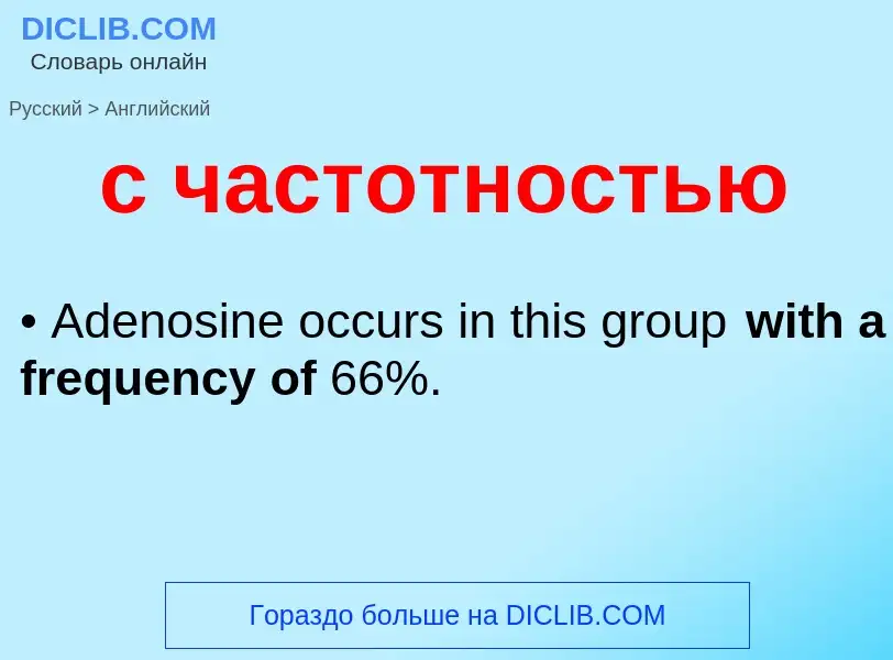 Как переводится с частотностью на Английский язык