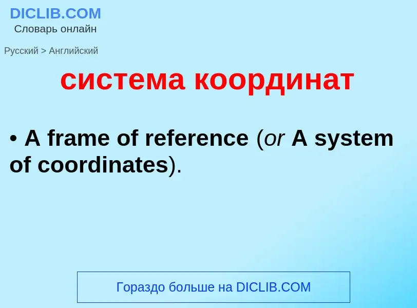 Como se diz система координат em Inglês? Tradução de &#39система координат&#39 em Inglês