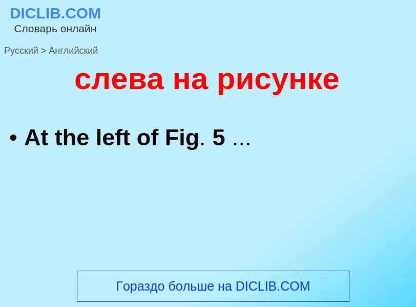 Como se diz слева на рисунке em Inglês? Tradução de &#39слева на рисунке&#39 em Inglês