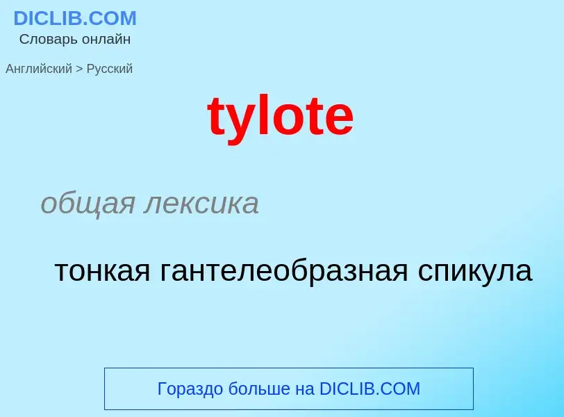 Μετάφραση του &#39tylote&#39 σε Ρωσικά