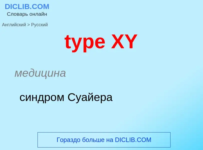 Μετάφραση του &#39type XY&#39 σε Ρωσικά