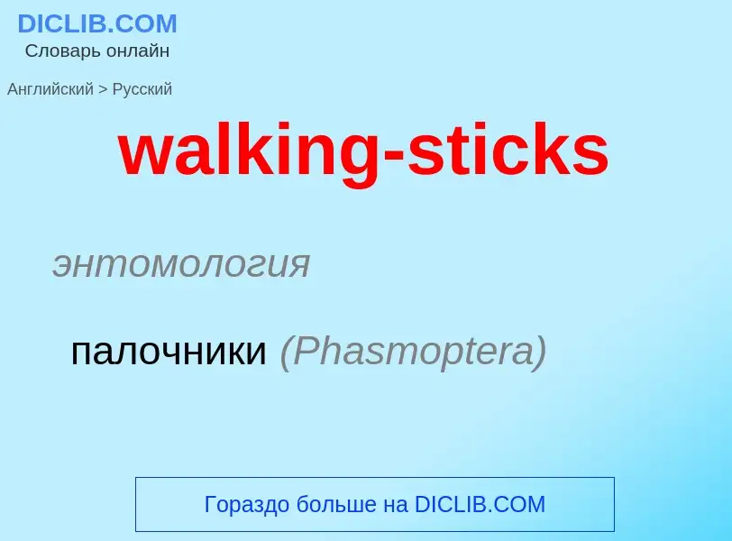 Μετάφραση του &#39walking-sticks&#39 σε Ρωσικά