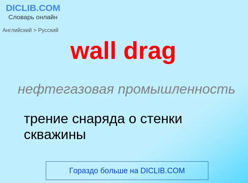 Μετάφραση του &#39wall drag&#39 σε Ρωσικά