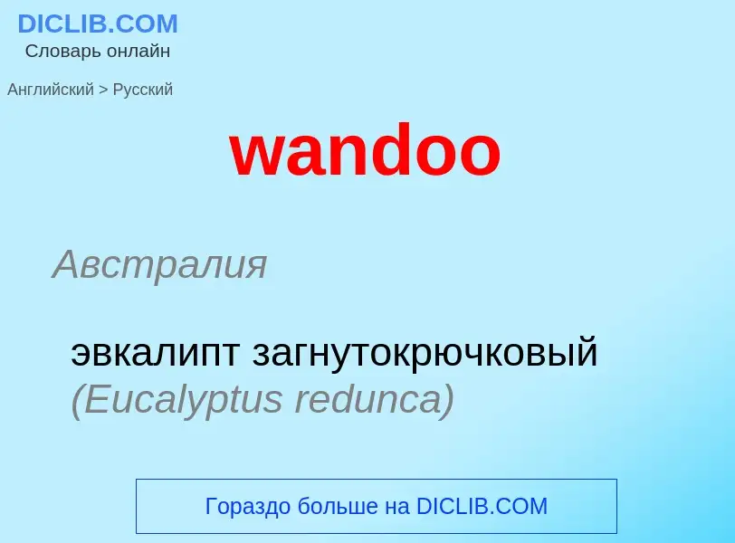 Μετάφραση του &#39wandoo&#39 σε Ρωσικά