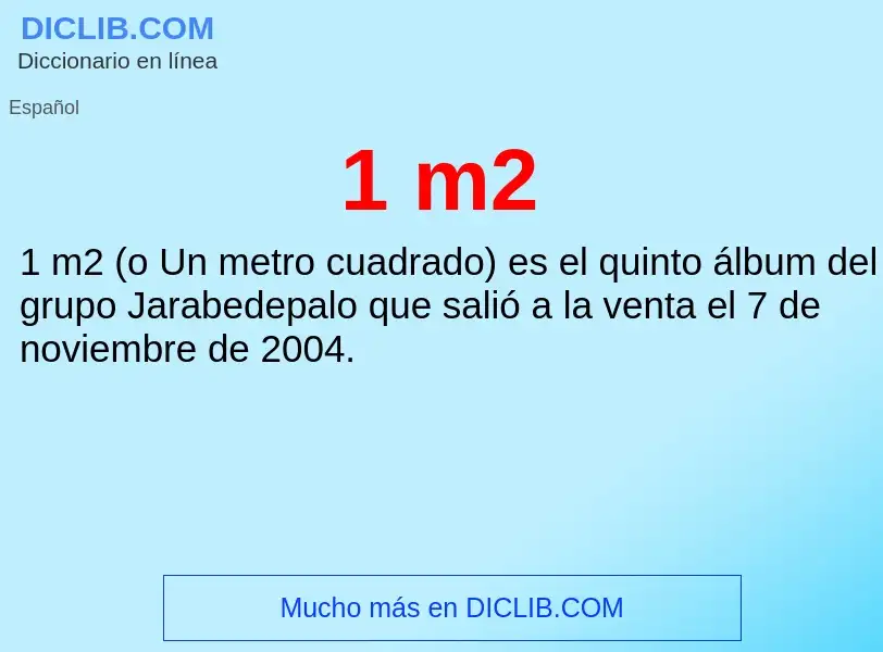 O que é 1 m2 - definição, significado, conceito