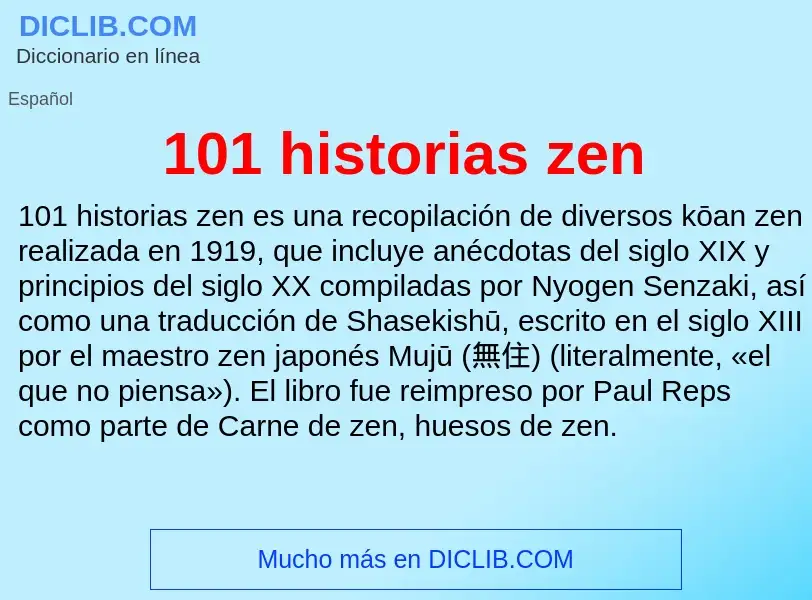 Wat is 101 historias zen - definition