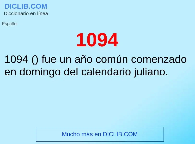 ¿Qué es 1094? - significado y definición