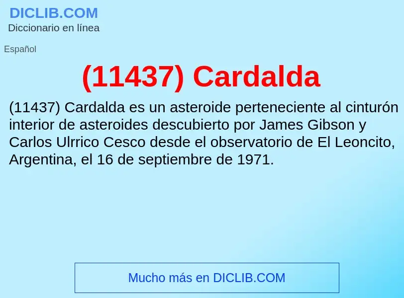 Was ist (11437) Cardalda - Definition