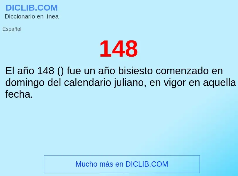 ¿Qué es 148? - significado y definición