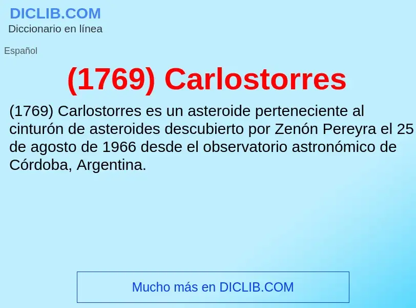 Was ist (1769) Carlostorres - Definition