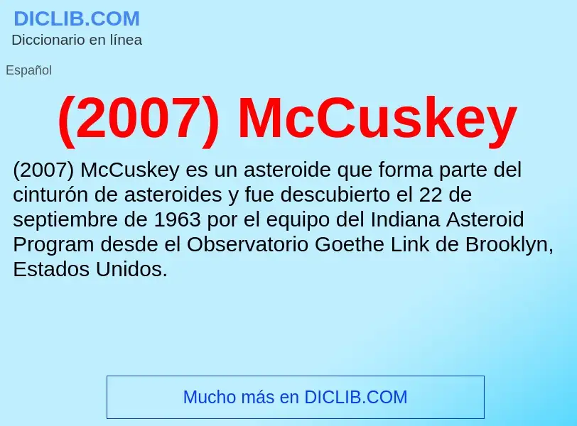 What is (2007) McCuskey - meaning and definition