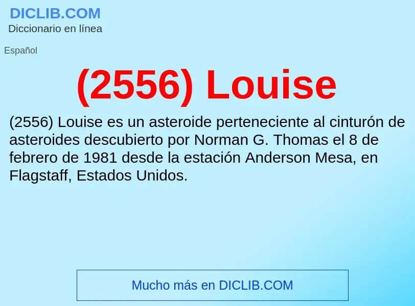 Wat is (2556) Louise - definition