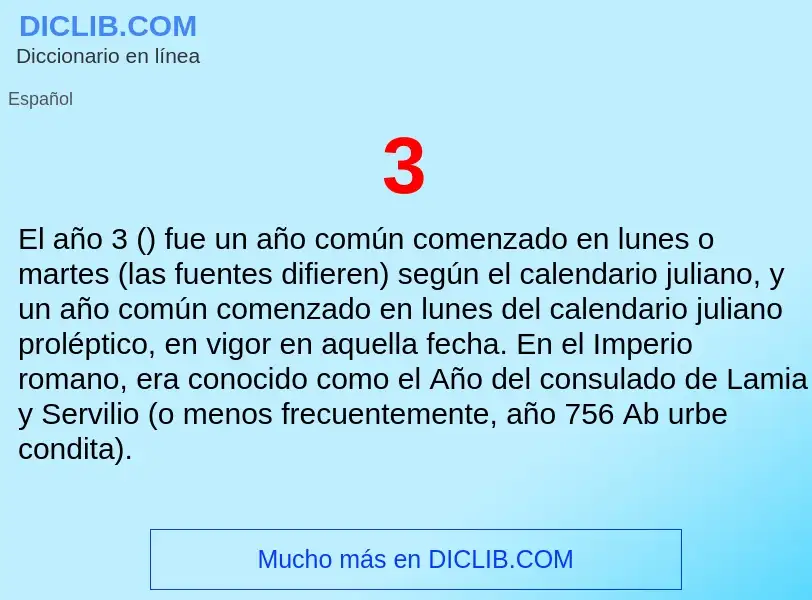 O que é 3 - definição, significado, conceito