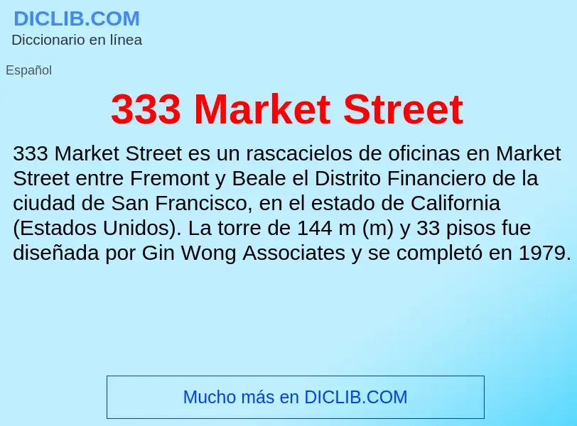 O que é 333 Market Street - definição, significado, conceito