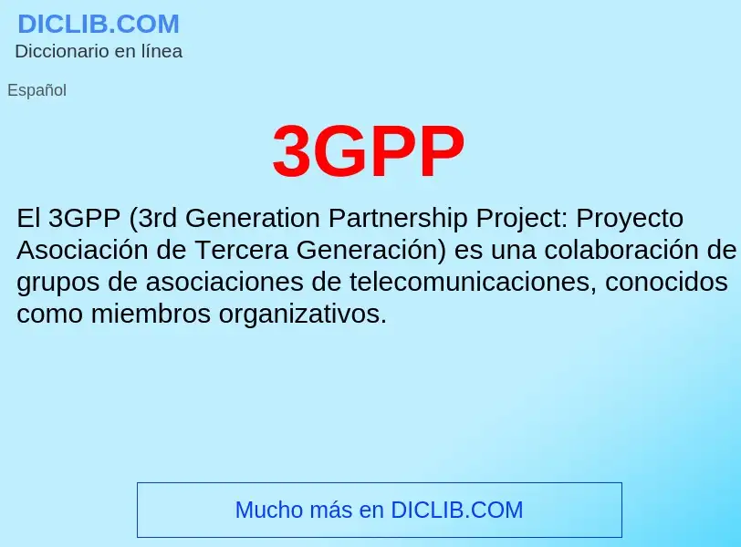 Wat is 3GPP - definition