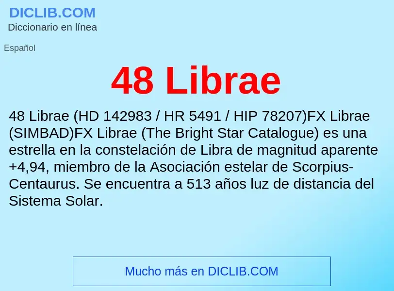 What is 48 Librae - definition