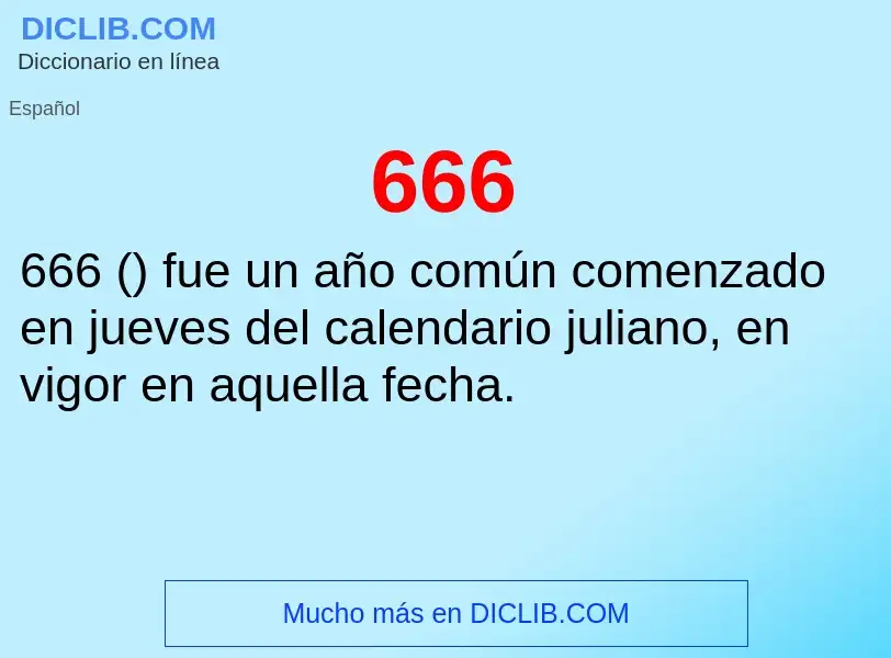 ¿Qué es 666? - significado y definición