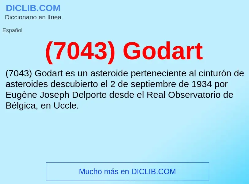 Wat is (7043) Godart - definition