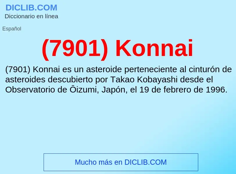 Wat is (7901) Konnai - definition