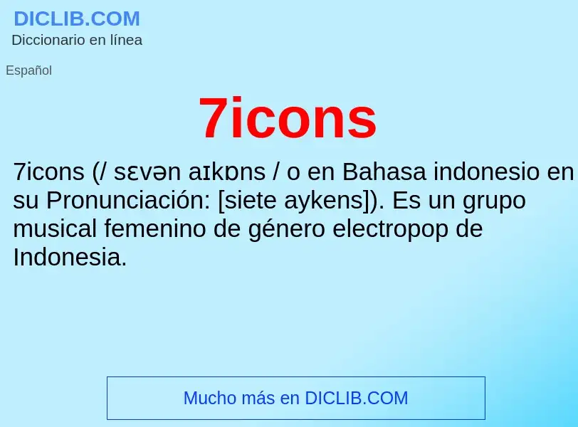 Wat is 7icons - definition