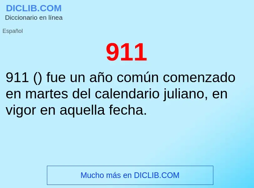 Was ist 911 - Definition